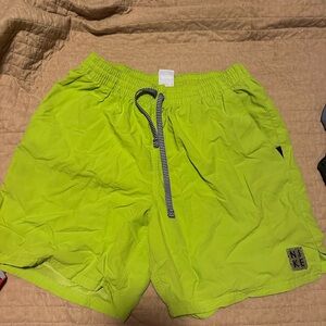 Nike Lime Green Athletic Shorts